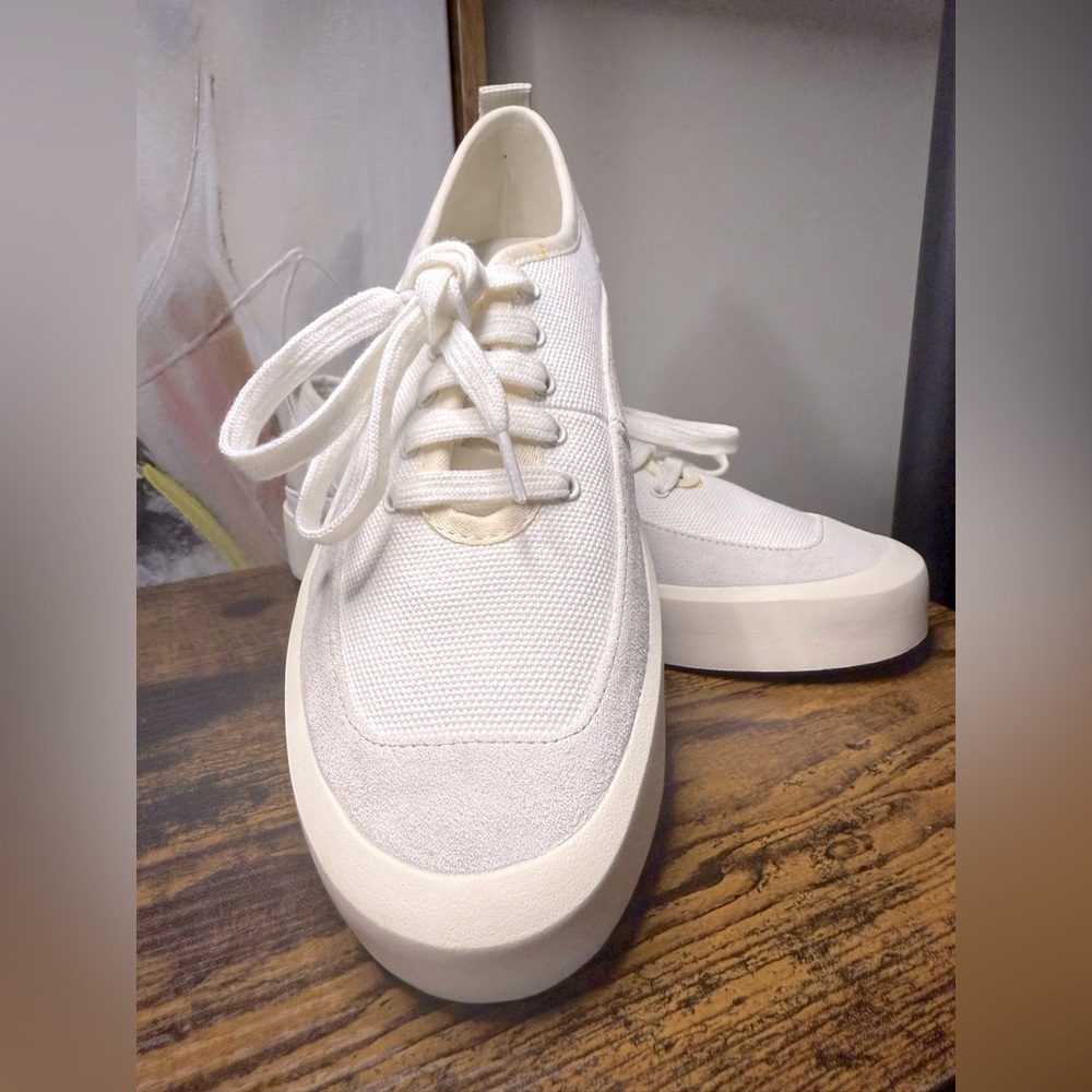 VINCE Grady Leather/Fabric Upper Canvas Sneakers
